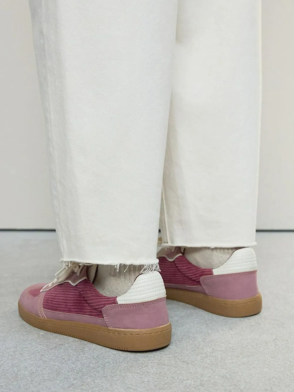 Next Pink Cord Forever Comfort® Lace-Up Trainers^Women Sneakers