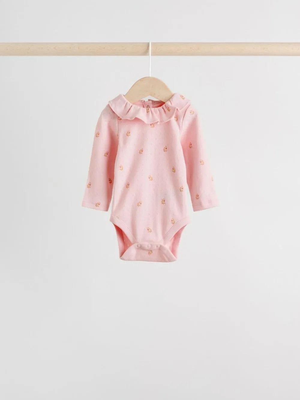 Next Baby Long Sleeve Frill Bodysuits 4 Pack (0mths-2yrs)^ Multipacks|Bodysuits & Vests