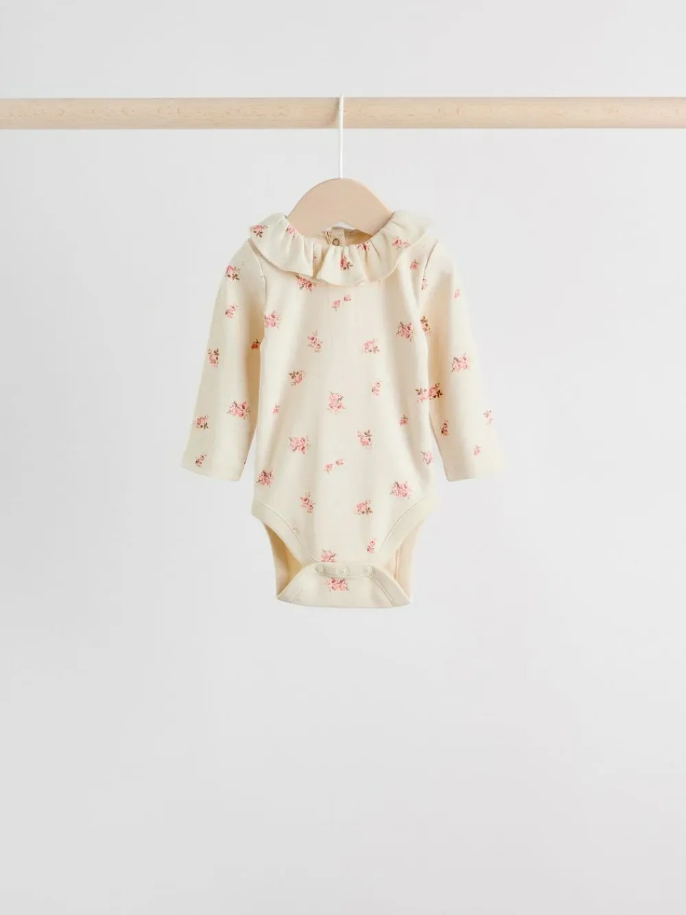 Next Baby Long Sleeve Frill Bodysuits 4 Pack (0mths-2yrs)^ Multipacks|Bodysuits & Vests