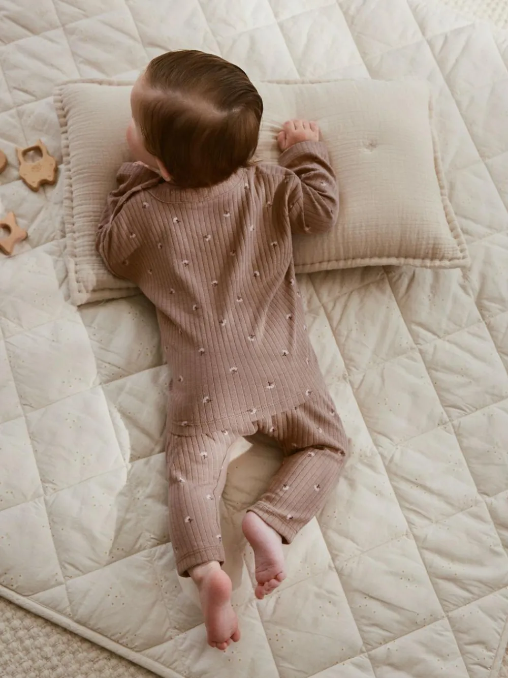 Next Pink/ Cream/ Brown Print Long Sleeve Top And Leggings Set 6 Piece (0mths-3yrs)^ Newborn Clothing|Baby Girls