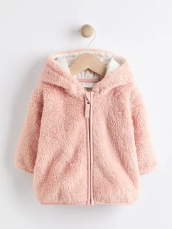 Next Fleece Baby Hooded Jacket (0mths-2yrs)^ Baby Winter Clothing|Coats, Jackets & Pramsuits