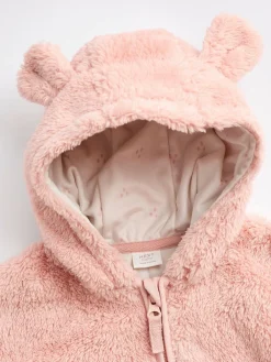 Next Fleece Baby Hooded Jacket (0mths-2yrs)^ Baby Winter Clothing|Coats, Jackets & Pramsuits