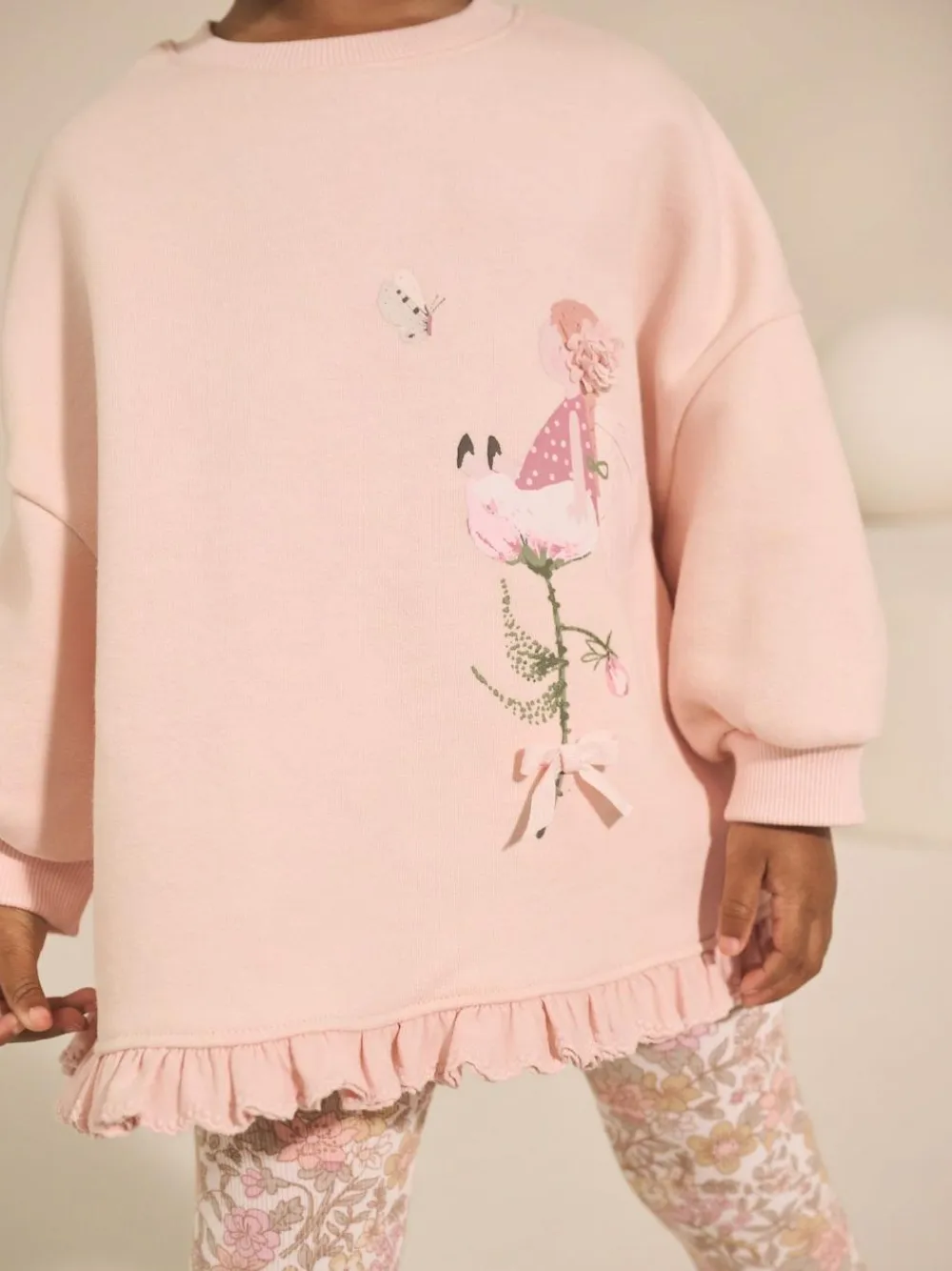 Next Frill Hem Sweatshirt & Leggings Set (3mths-7yrs)^ Baby Girls|Sweatshirts & Hoodies