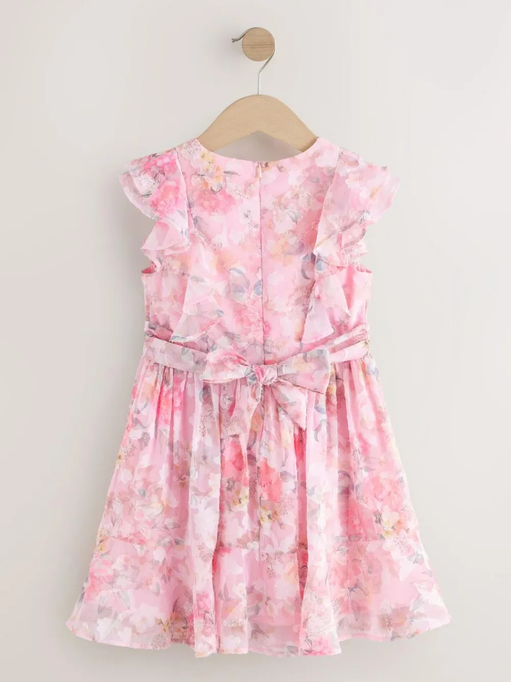 Next Pink Floral Ruffle Party Dress (3-16yrs)^ Dresses