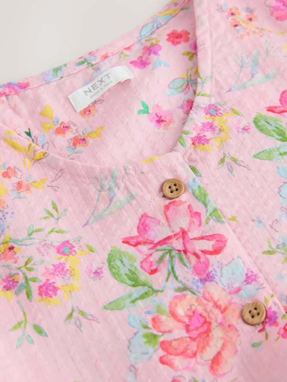 Next Stripe Short Sleeve Button Through Dress (3-16yrs)^ Dresses