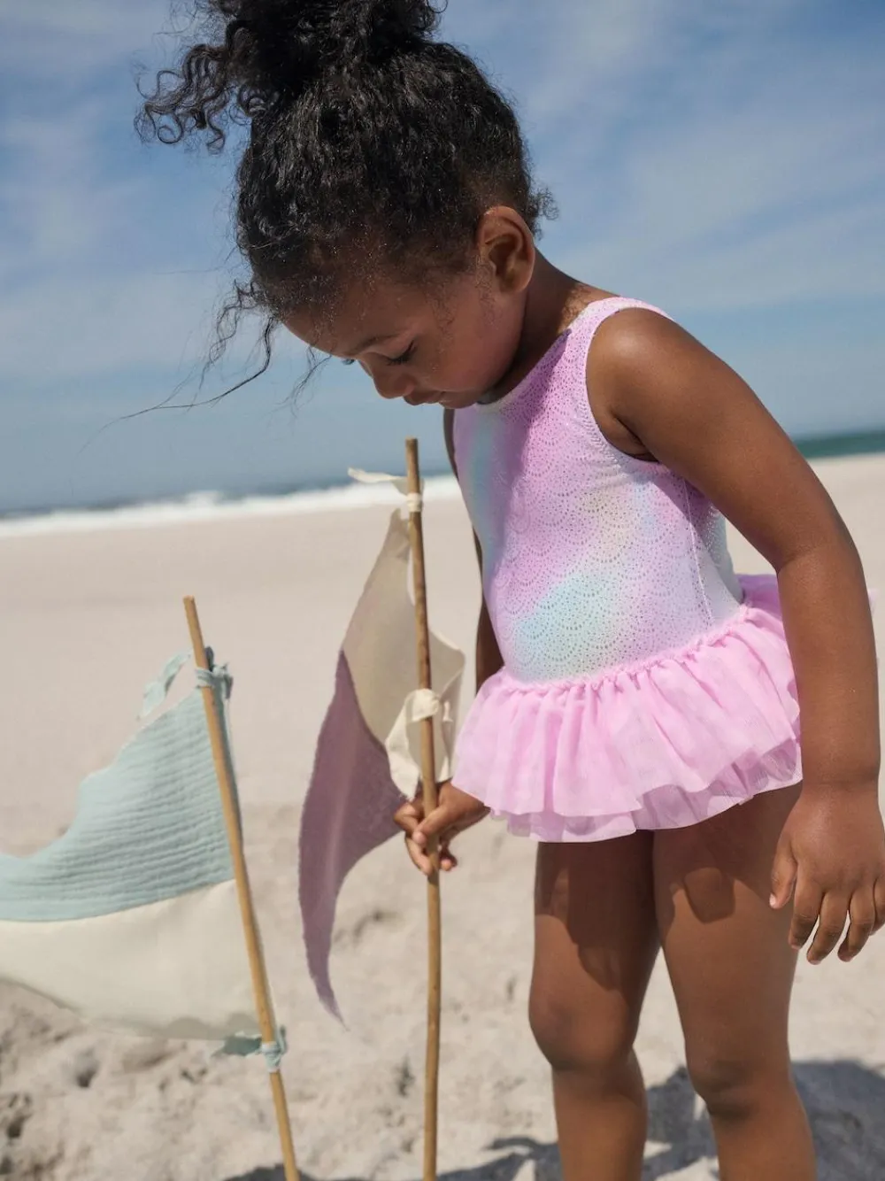 Discount Next Pink Foil Mesh Tutu Swimsuit (3mths-7yrs)