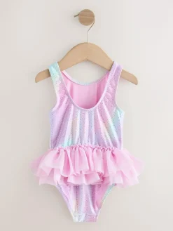 Discount Next Pink Foil Mesh Tutu Swimsuit (3mths-7yrs)