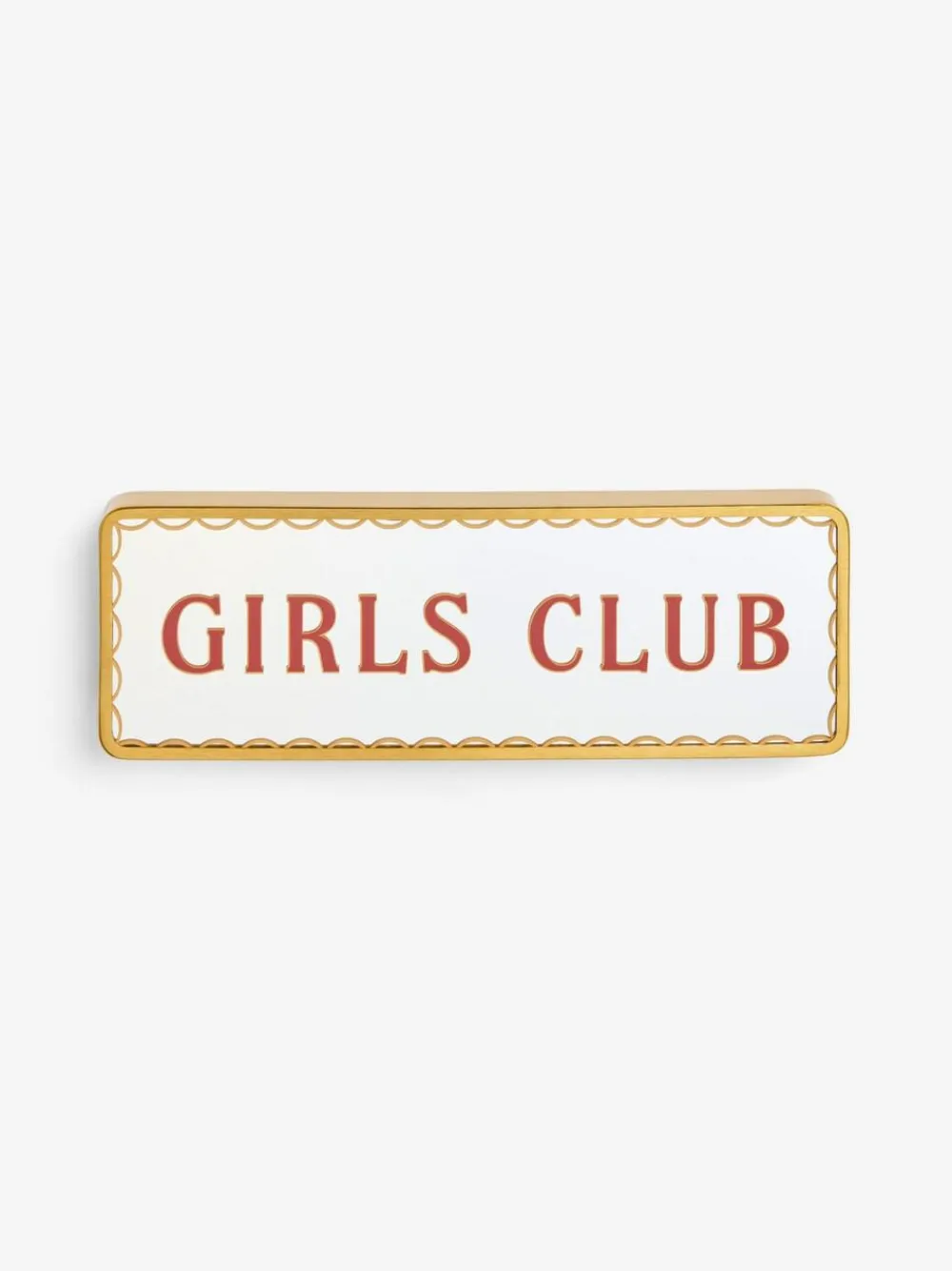 Next Pink Girls Club Mirrored Sign Ornament^ Ornaments|Bathroom Accessories