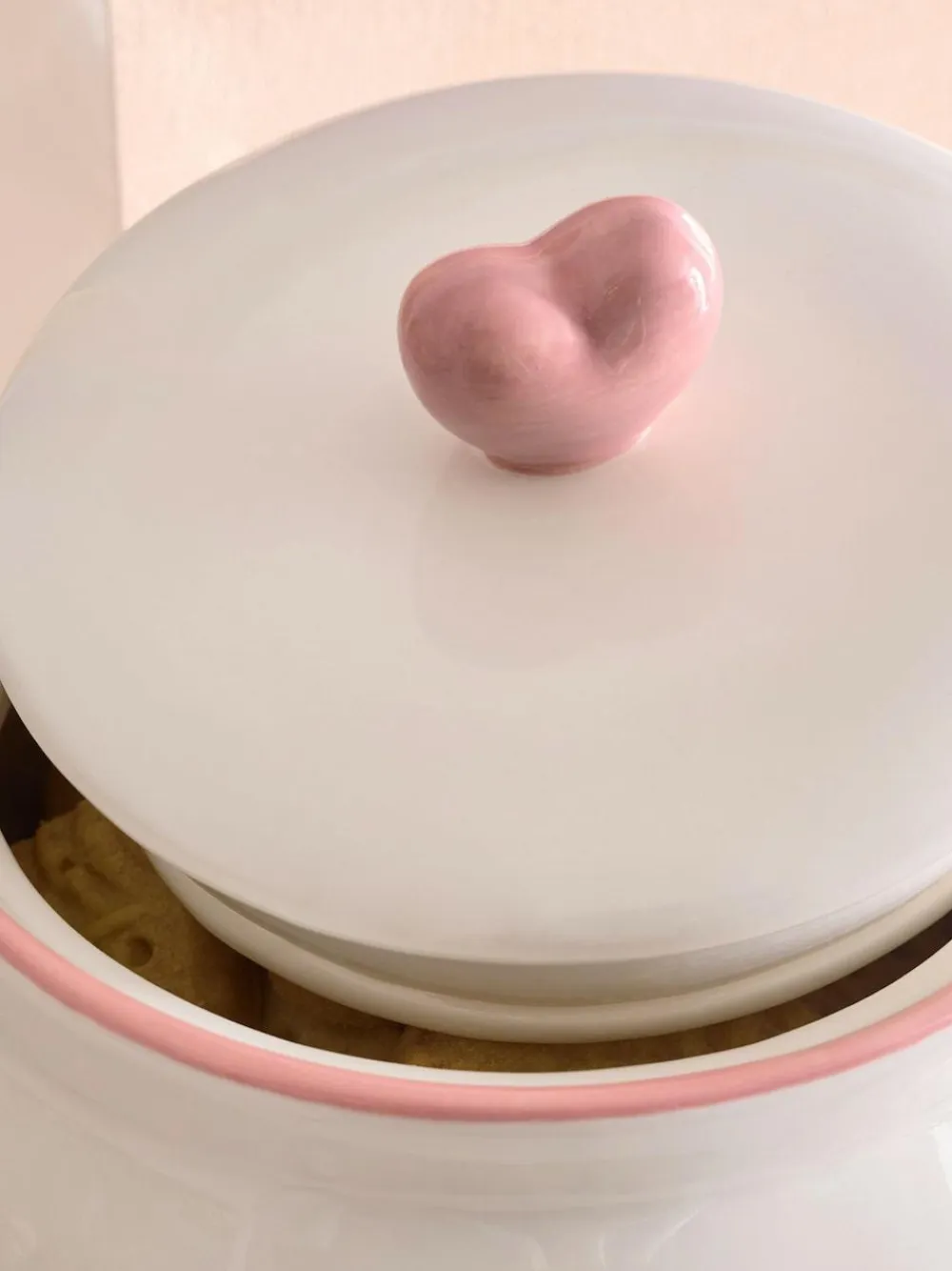 Next Pink Heart Biscuit Jar^ Storage & Organisation