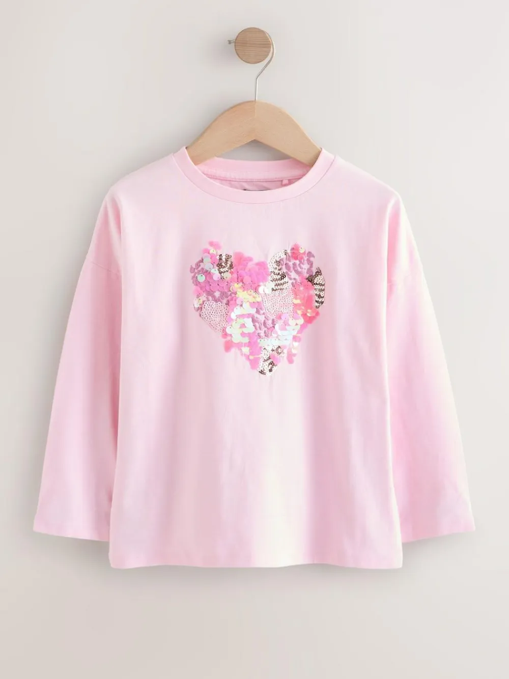 Next Long Sleeve Sequin Top (3-16yrs)^ Tops|T-Shirts