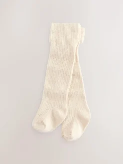 Discount Next Baby Tights 3 Pack (0mths-2yrs) Pink neutral textured