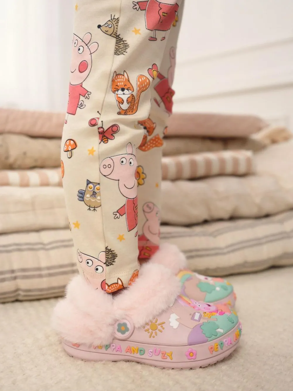 Next Pink Peppa Pig Cosy Lined Slipper Clogs^ Boots|Nightwear
