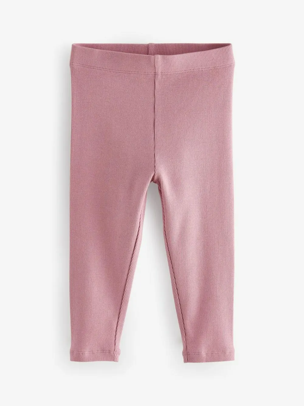 Online Next Ribbed Leggings 5 Pack (3mths-7yrs) Pink