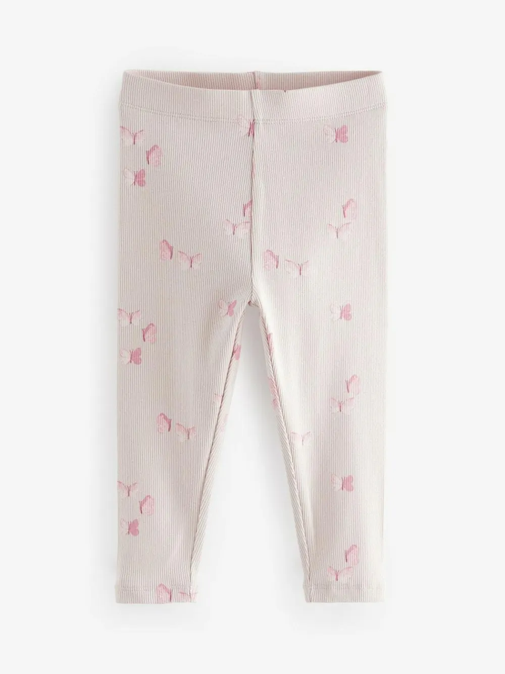 Online Next Ribbed Leggings 5 Pack (3mths-7yrs) Pink