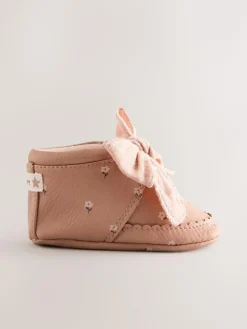 Discount Next Baby Floral Print Boots (0-18mths) Pink Rust