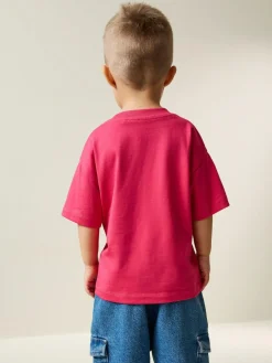 Outlet Next Pink Smile Short Sleeve Small Graphic T-Shirt (3mths-7yrs)