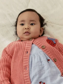 Next Baby Embroidered Back Cardigan (0mths-2yrs)^ Knitwear|Knitwear