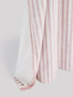 Next Pink Stripe Eyelet Blackout Curtains^ Curtains & Blinds