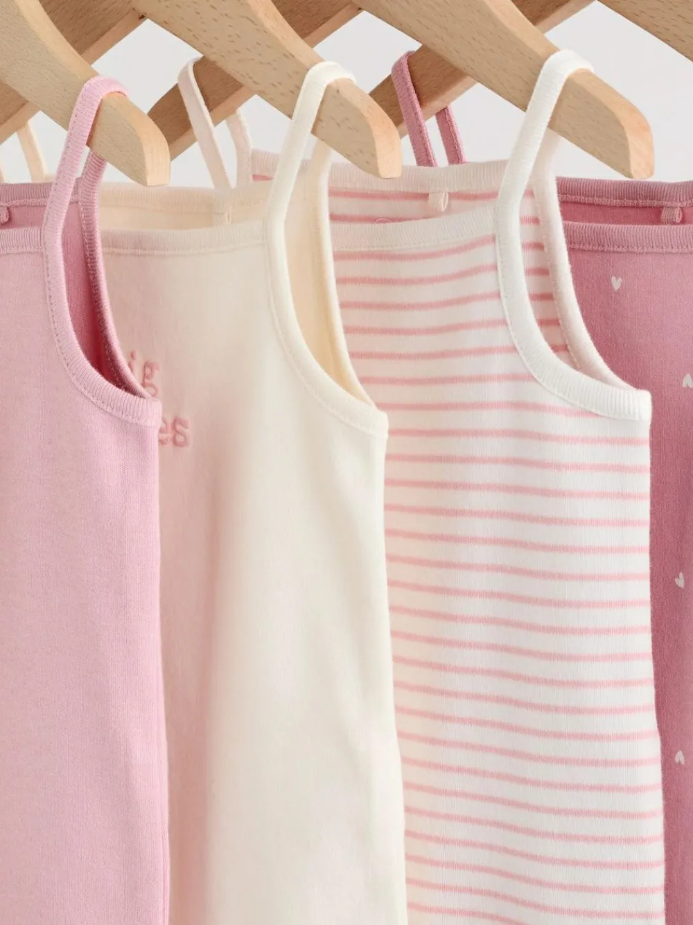 Next Pink Vest Baby Bodysuits 5 Pack^ Bodysuits & Vests|Vests