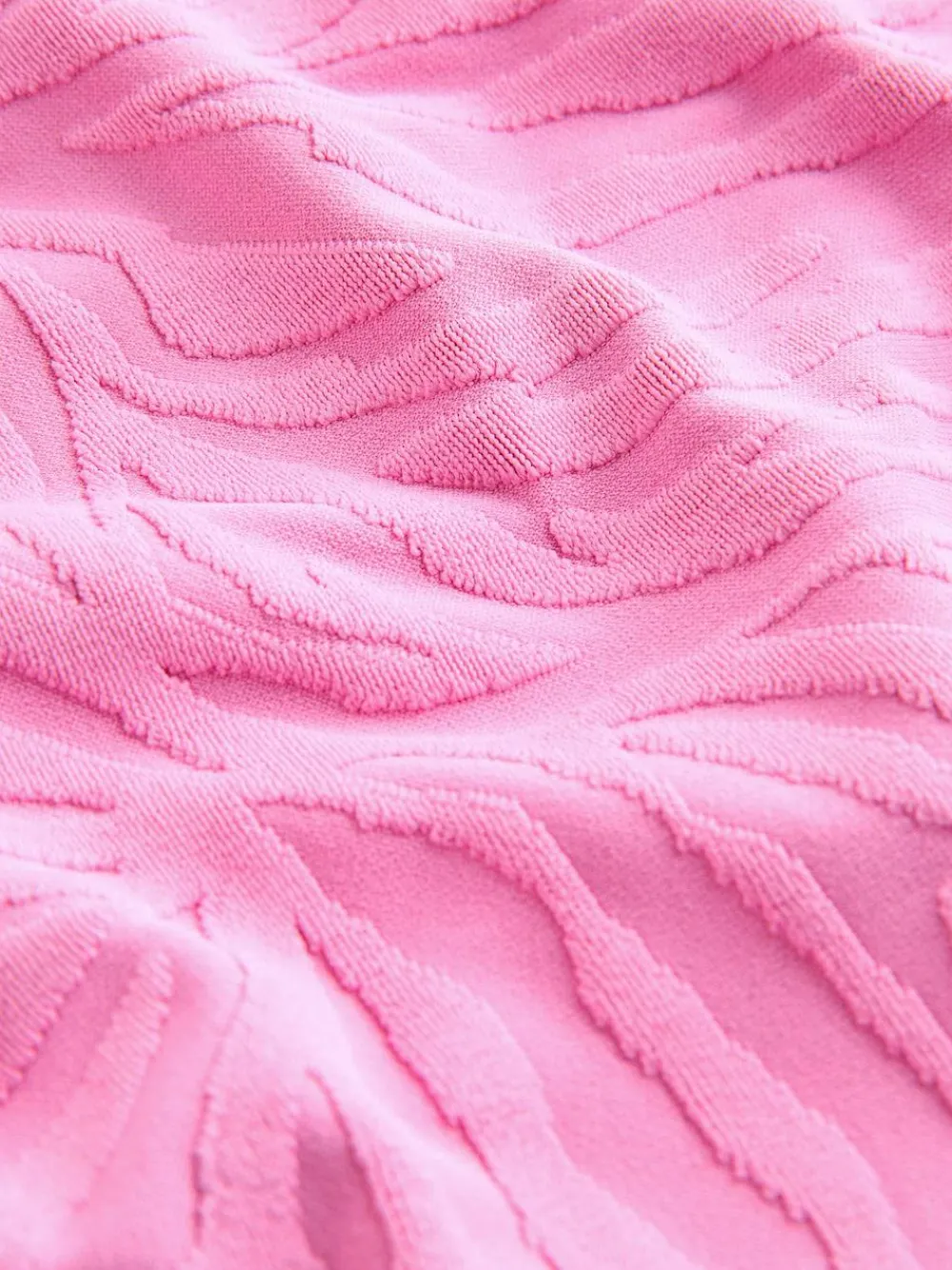 Next Pink Zebra Textured High Leg Bikini Bottoms^Women Swimwear