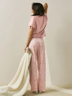 Next Short Sleeve Pyjamas 2 Pack Pink/Blue Floral