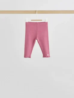 Next Pink/Cream Flower Baby Long Sleeve Top and Leggings Set 8 Piece (0mths-2yrs)^ Sets & Co-Ords|Sets & Co-Ords
