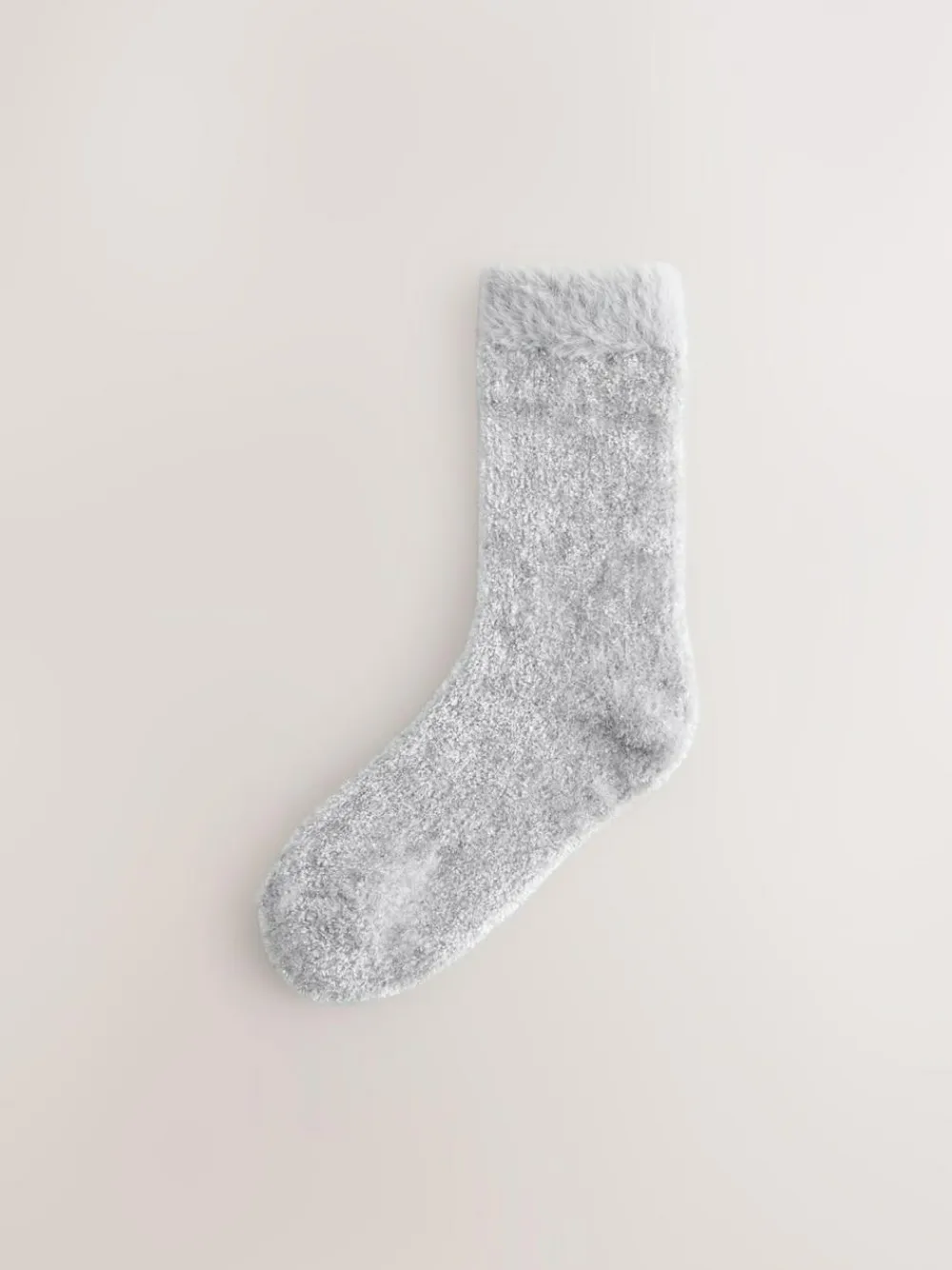 Best Next Velvet Cosy Socks 2 Pack Pink/Grey Sparkle