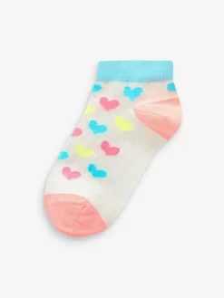 Best Next Pink/Grey/Purple 5 Pack Cotton Rich Unicorn Character Trainer Socks
