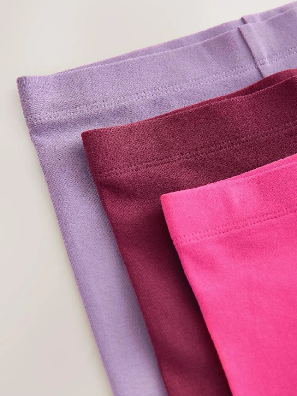Next Pink/Lilac/Berry Regular Fit Leggings 3 Pack (3-16yrs)^ Pants & Leggings|Pants & Leggings