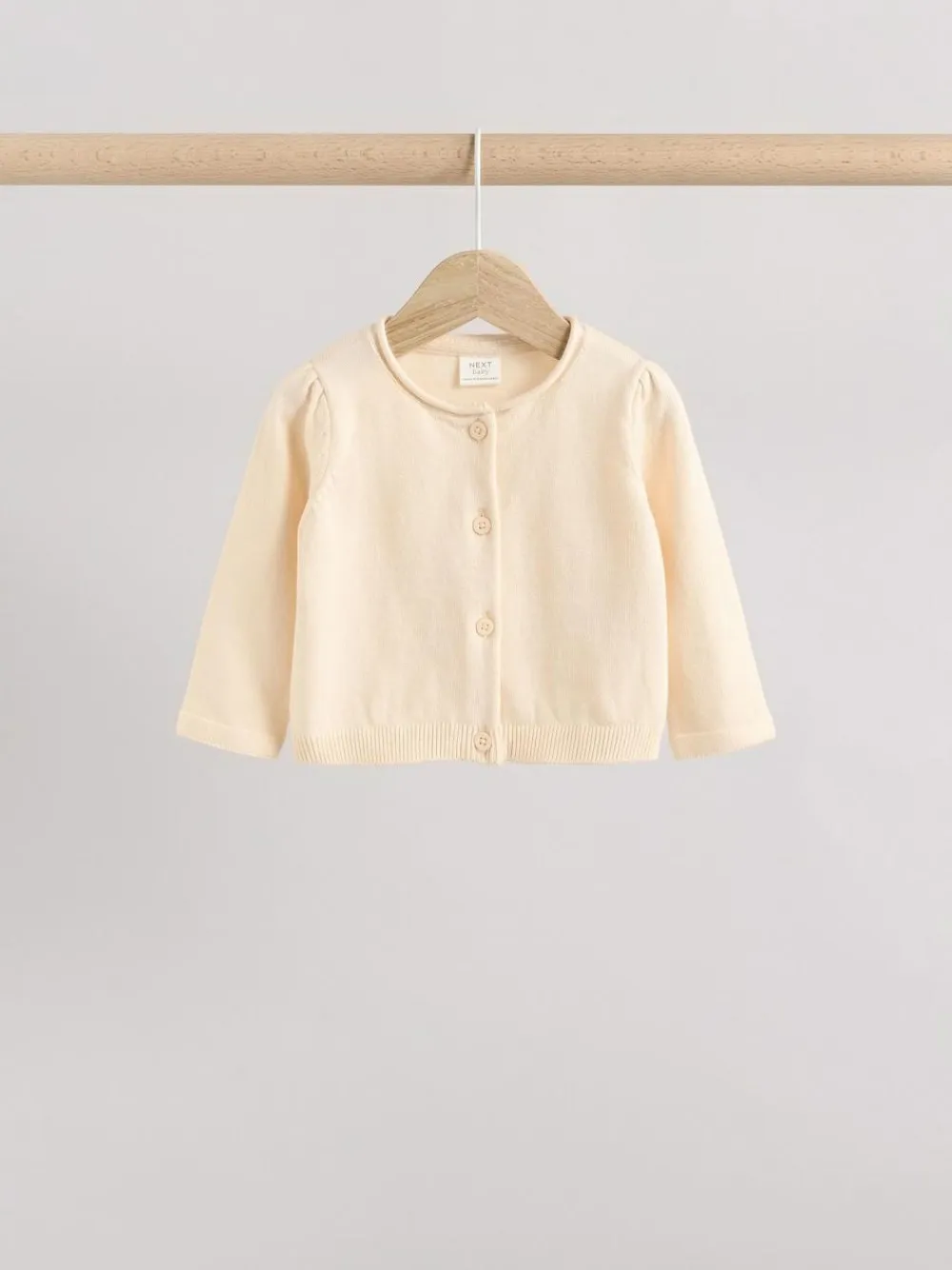 Best Next Pink/Neutral 100% Cotton Cardigans 2 Pack (0mths-3yrs)