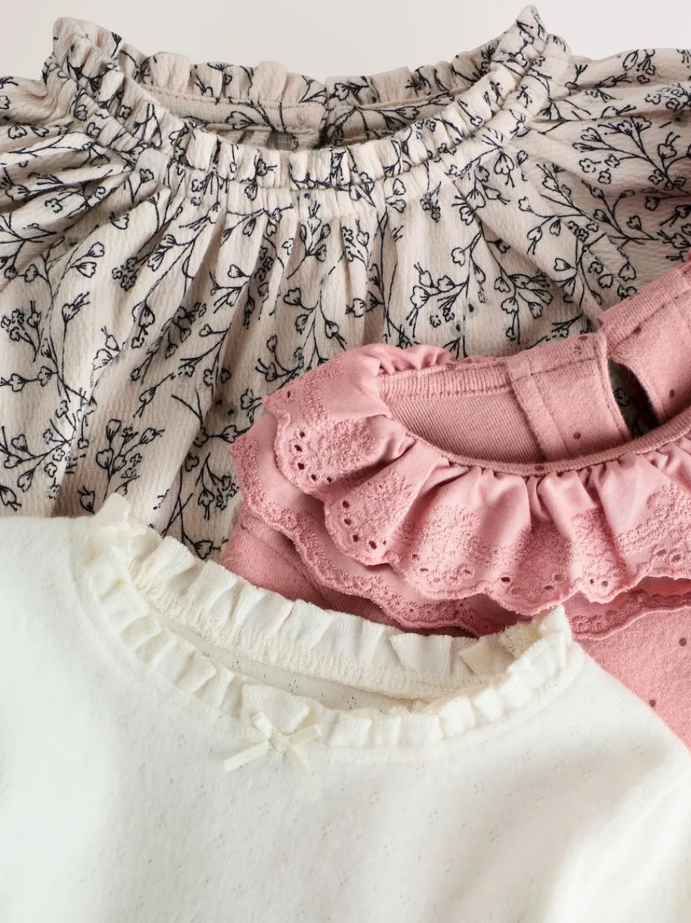 Next Long Sleeve Embroidered Tops (3mths-7yrs)^ T-Shirts