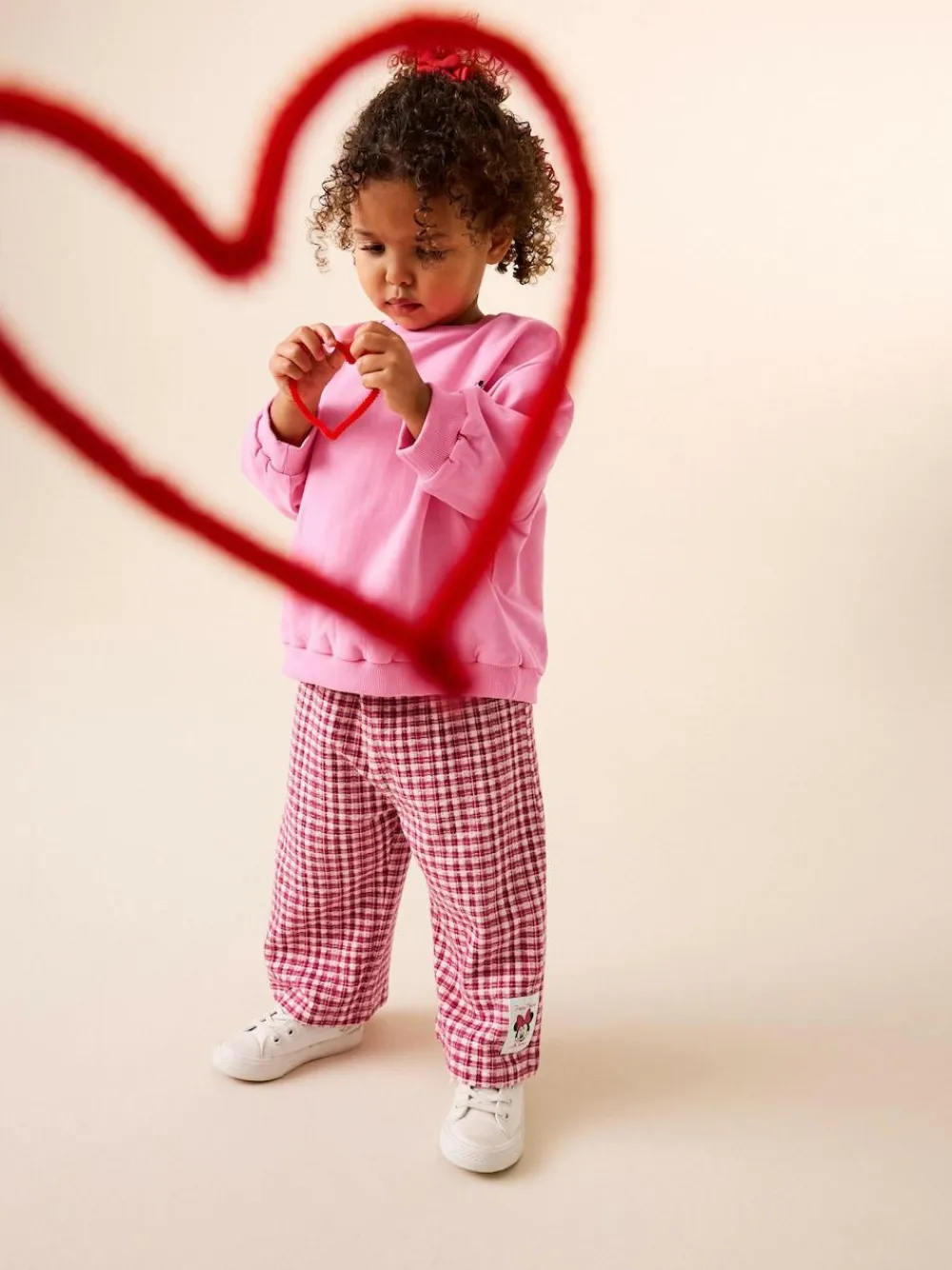 Discount Next Pink/Red Disney Minnie Mouse Long Sleeve Top and Trousers Set (3mths-7yrs)