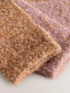 Clearance Next Boucle Cosy Socks 2 Pack Pink/Rust