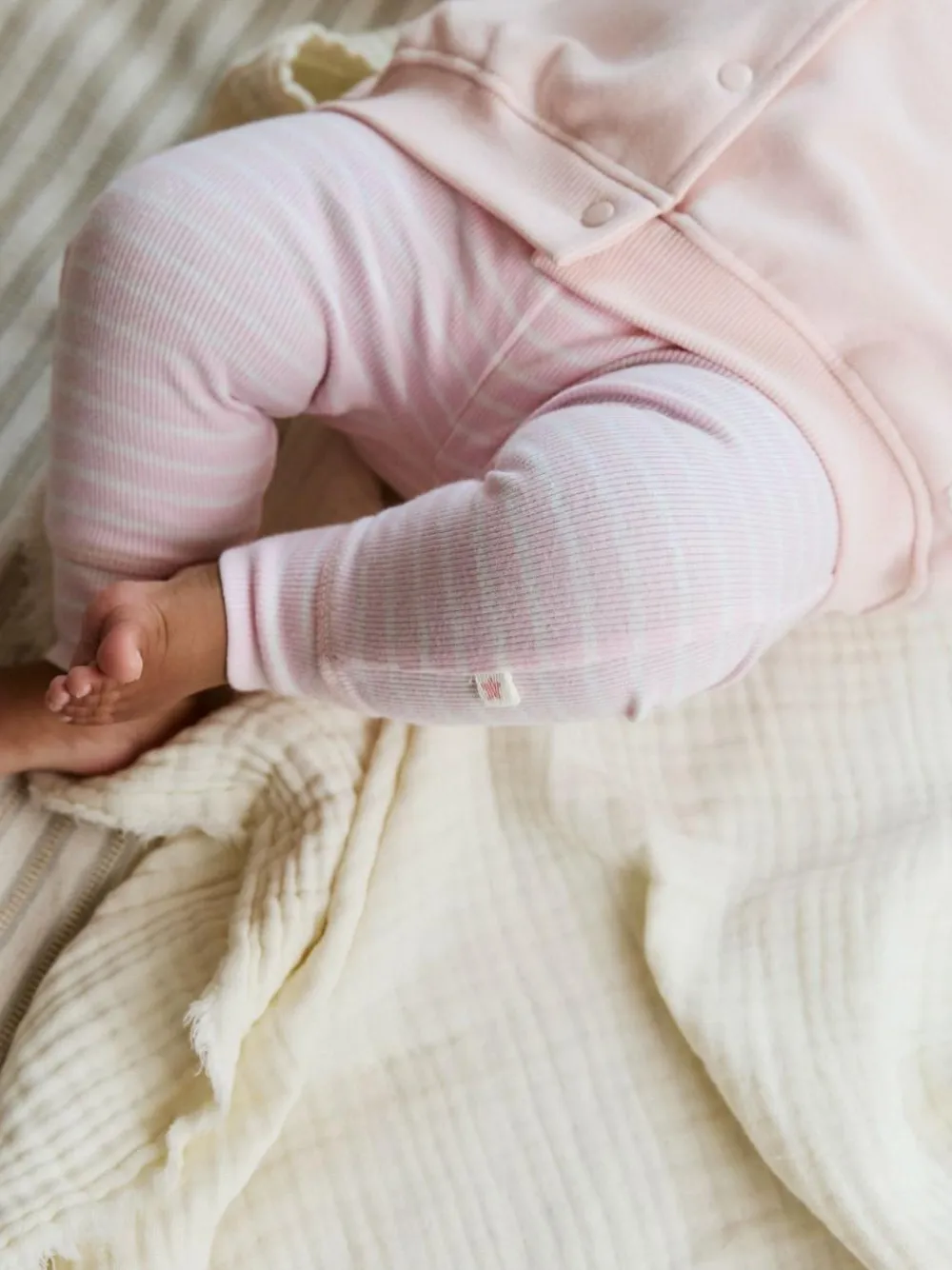 Next Pink/White Baby Jacket, Top and Leggings Set 3 Piece (0mths-2yrs)^ Sets & Coords