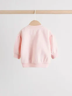 Next Pink/White Baby Jacket, Top and Leggings Set 3 Piece (0mths-2yrs)^ Sets & Coords