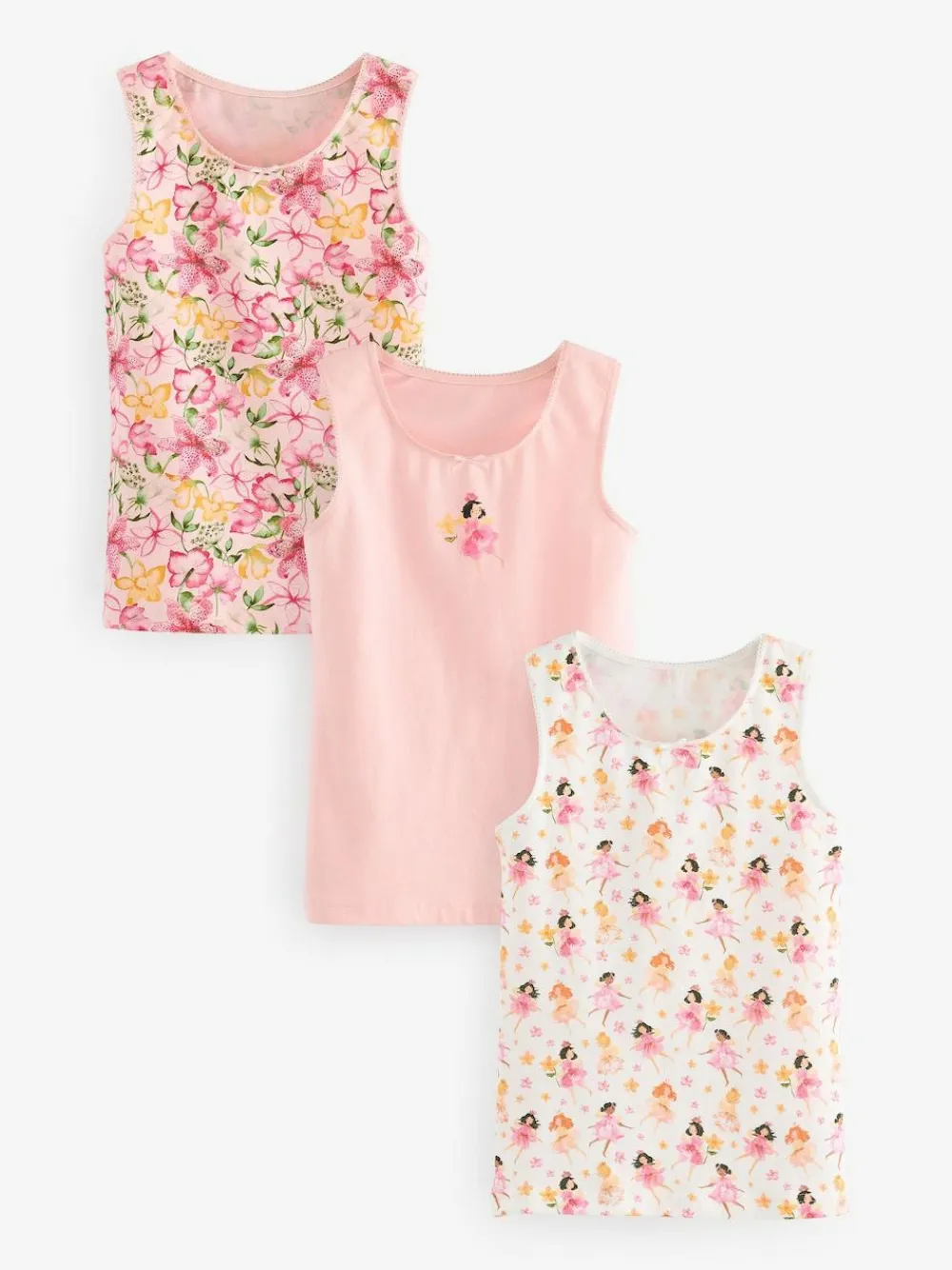 Next Fairy Vests 3 Pack (1.5-16yrs)^ Underwear|Vests
