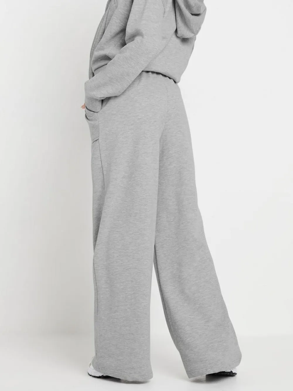 PixieGirl Petite Grey Pocket Patch Wide Leg Joggers^Women Leggings & Sweatpants