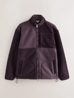 Next Cord Block Zip Through Funnel Fleece^ Sweatshirts & Hoodies|Sweatshirts & Hoodies
