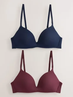 Next A-E Push Up Padded Non Wired Smoothing Bras 2 Pack^Women Bras