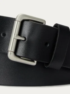 Sale Polo Ralph Lauren Leather Jeans Belt Black