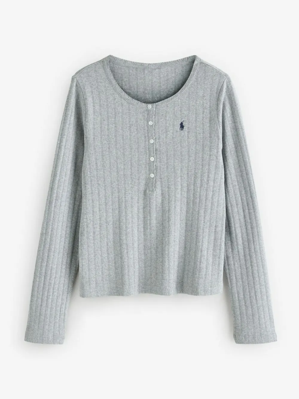 Hot Polo Ralph Lauren Grey Henley/Wide Leg Sleep Set