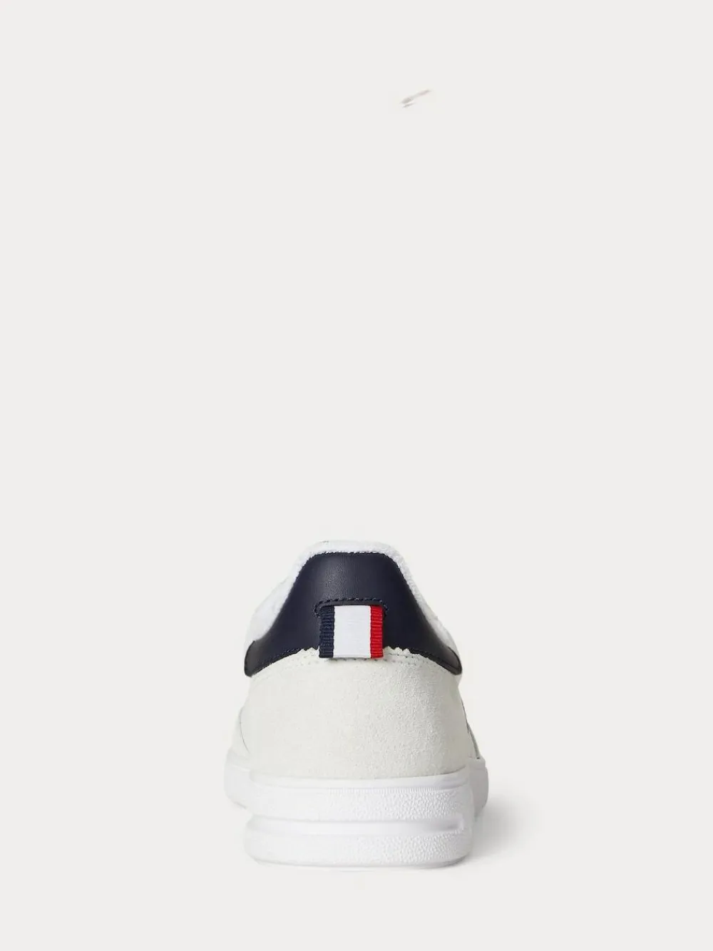 Discount Polo Ralph Lauren White Bedford Suede Leather Mix Trainers