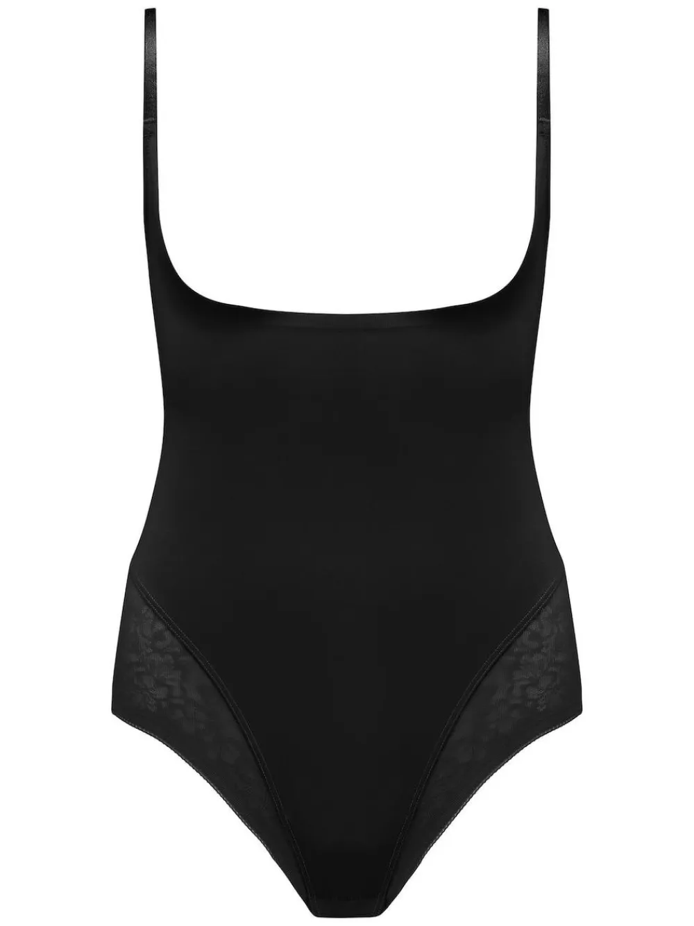 Pour Moi Effortless Tummy Control Wear Your Own Bra Body Shapewear Black