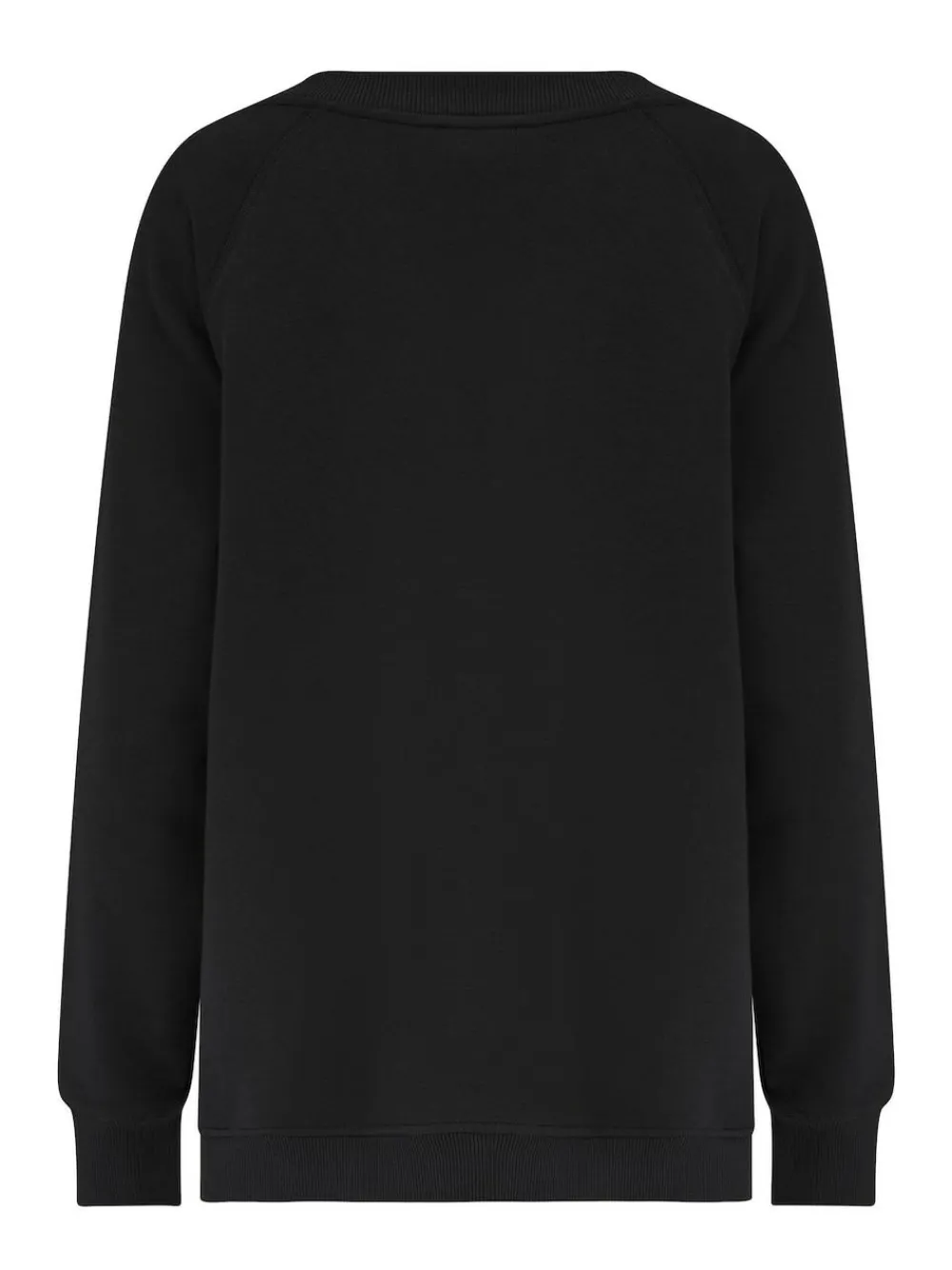 New Pour Moi The Softest Off Duty Relaxed V-Neck Sweatshirt Black