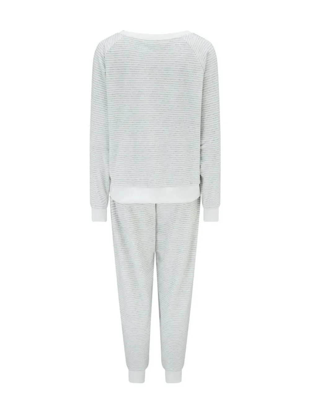 Hot Pour Moi Cosy Fleece Sweatshirt and Jogger Pyjamas Set Grey