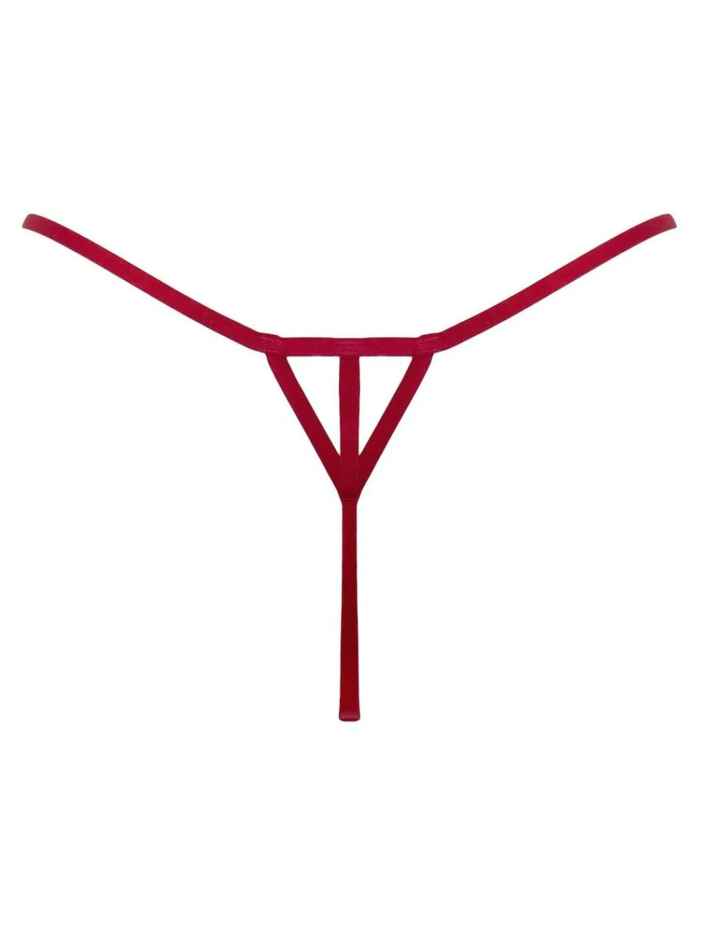 Best Pour Moi India Bold Floral Embroidery Thongs Red
