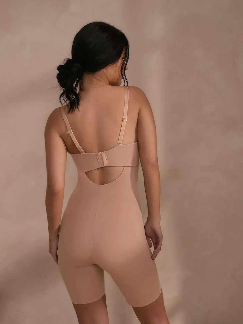 Best Next DD+ Minimising Bandeau Tummy Control Thigh Smoother Praline Nude