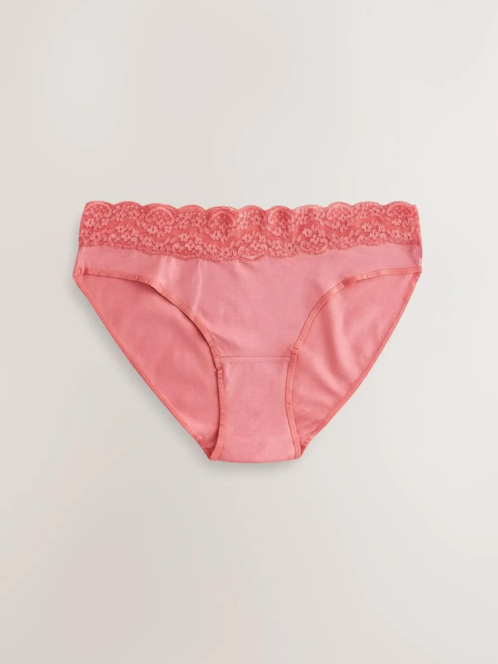 Best Next High Leg Cotton and Lace Knickers 7 Pack Printed Spot