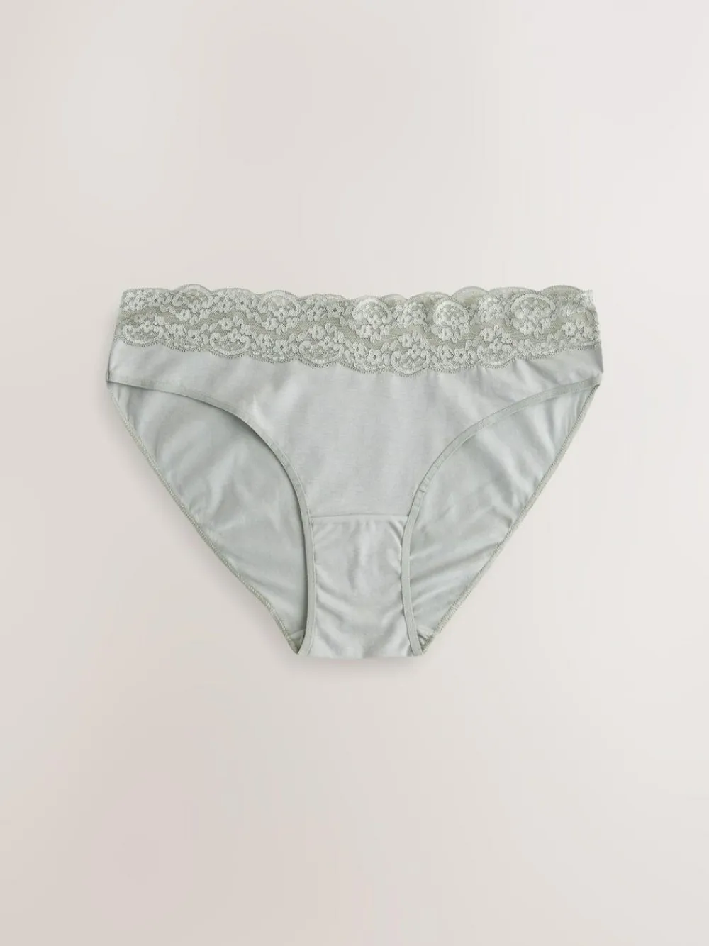 Best Next High Leg Cotton and Lace Knickers 7 Pack Printed Spot