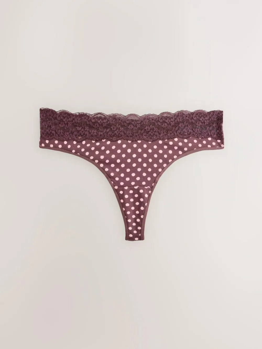 Next Thong Cotton and Lace Knickers 7 Pack^Women All Lingerie|Panties
